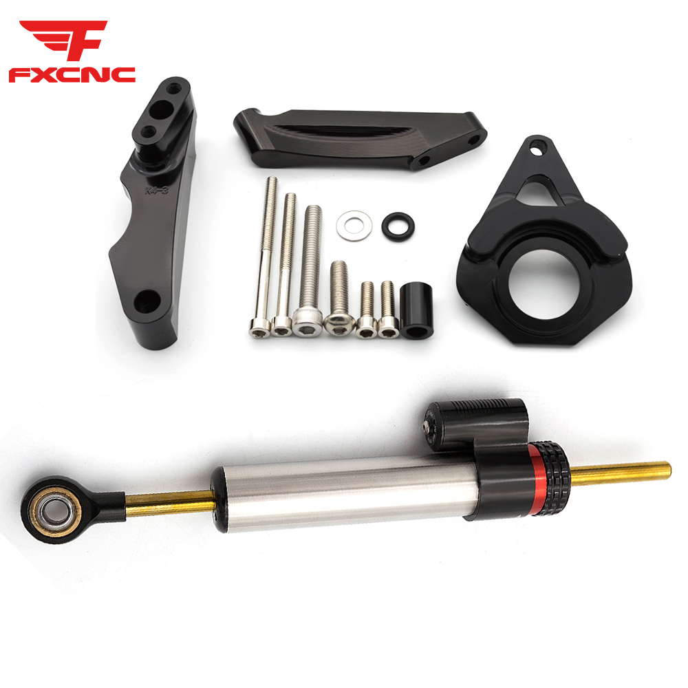 Steering Damper Stabilizer Kit Cnc - For Suzuki GSXR600 750 K4 2001